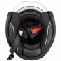 Мото каска Automat-Jet, 2 визьора, Черен-бял, XS/ S/ M/ L и XL, снимка 6
