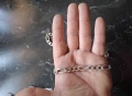 Сребърен синджир 925 ширина 1 см дължина 60 см, снимка 4