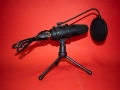 Sandberg Condenser USB Microphone 126-09 Кондензаторен Студиен Микрофон Стрийм Гейминг PC, снимка 4