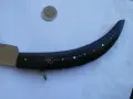 Сойка български голям 34 см. стар от рог джобен нож Габрово ножче, снимка 5