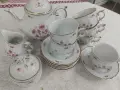 Прекрасен унгарски порцеланов сервиз за кафе/чай Hollóháza – 15 части, снимка 1