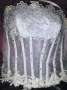 🌺Дамски официален бял корсет с камъчета-М,Л🌺, снимка 2