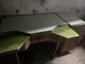 Старо часовникарско бюро (маса) с шкаф, снимка 2