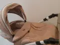Бебешка количка бяло и бежево, снимка 4