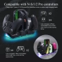 Зарядна станция за контролери Switch 2 – Зарежда 4 Joy-Con и 2 Pro контролера, снимка 2