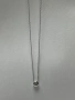 Златно колие 14 карата бяло злато 1,28 грама , снимка 3