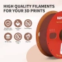 Нов RepRapper Wood PLA, Dual Color PLA Filament 1.75mm, 3D Printer Filament with Real Wood Fiber, снимка 4