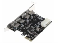 4 Port USB3.0 PCI-E Expansion Card, снимка 2