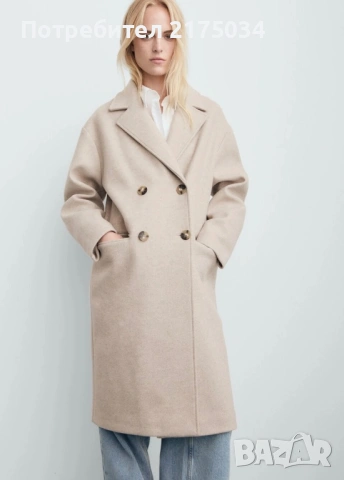 Ново преходно палто Mango Л/ХЛ, снимка 2 - Палта, манта - 53942714