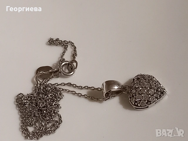 Две сребърни колиета, снимка 7 - Колиета, медальони, синджири - 54826526