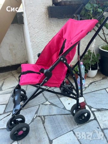 Количка в циклама цвят, снимка 2 - Детски колички - 54582939