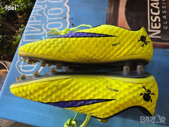 Nike Hypervenom Phantom 1 SG-PRO ELITE 'Volt/Persian Violet/Black' бутони футболни обувки, снимка 4 - Маратонки - 54942832