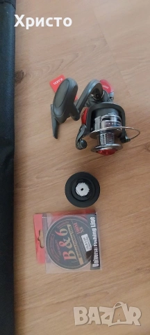 Чисто нов комплект от 3.6м въдица carp reality 2 с макара и 100м здраво плетено влакно, снимка 5 - Въдици - 54035565