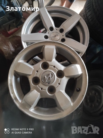 Алуминиеви джанти hyundai 13 цола, снимка 2 - Гуми и джанти - 54984790