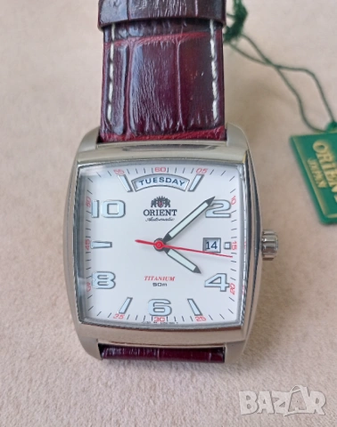 Чисто нов механичен Orient Titanium Automatic, пълен комплект