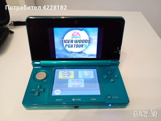 Nintendo 3DS Aqua Blue original 2011, снимка 7 - Nintendo конзоли - 55092879