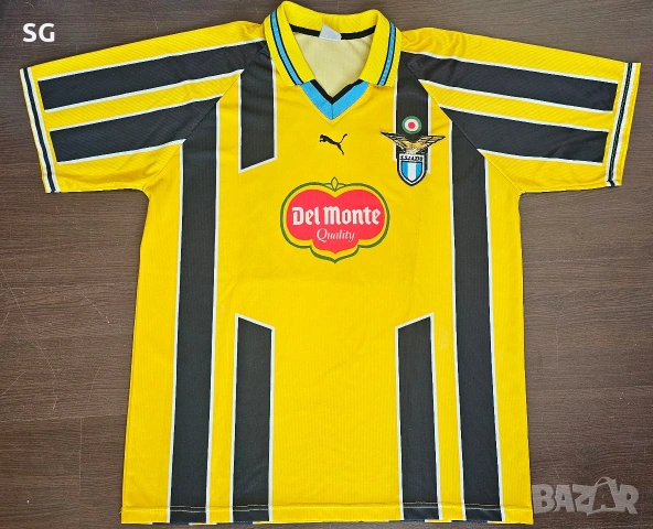 Рядка ретро тениска на SS Lazio от сезон 1998/9г.