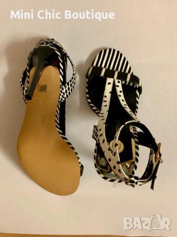 River Island сандали – НОВИ – №38  – дизайнерски модел Black Spot, снимка 4 - Дамски обувки на ток - 54129107