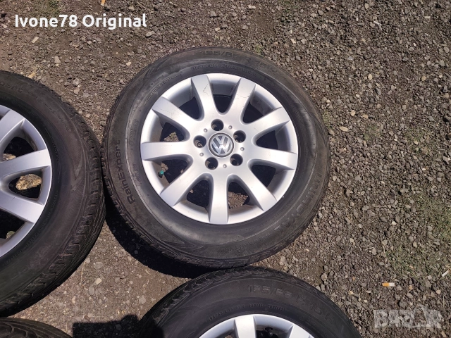 ПРОМОЦИЯ АЛУМИНИЕВИ ДЖАНТИ от VW GOLF 5 5x112 15цола.Отлично състояние, снимка 6 - Гуми и джанти - 55179669