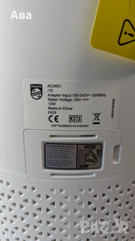 Philips AC0651/10 – пречиствател 600 Series, HEPA, 44m², тих, почти нов, 70€, снимка 4 - Овлажнители и пречистватели за въздух - 54819175