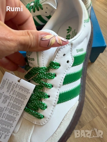  Оригинални нови кожени кецове Adidas Sambae ! 39,40 н, снимка 5 - Кецове - 54723206