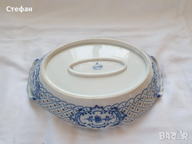 Ажурен порцеланов съд, снимка 6 - Антикварни и старинни предмети - 54345621