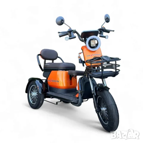 Нова Мощна Електрическа Триколка Max Motors Grand Pudding 2000W / 60V 25Ah, снимка 11 - Инвалидни скутери - 55503715