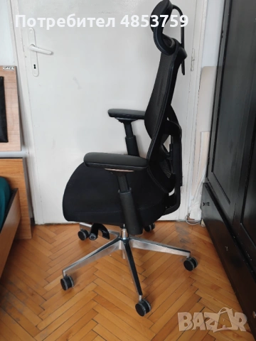 Ергономичен офис стол ChairPro 1000 HL - черен, снимка 8 - Столове - 54883826