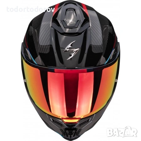 Мото каска SCORPION EXO-1500 Carbon Mundi Red/Black Gloss,очила,2 виз. 919.04 лв. / 469.90 €, снимка 2 - Аксесоари и консумативи - 54164393