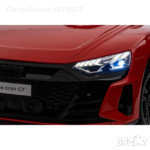 Акумулаторен джип Audi RS E-Tron GT 4X4 Licensed с меки гуми и кожена седалка 12V, снимка 10 - Детски велосипеди, триколки и коли - 55253477