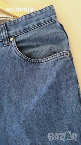 Светлосини мъжки дънки Hugo Boss W33 L34 (размер M/L) 100% памук, без забележки, снимка 6 - Дънки - 54583317