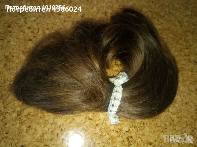 ЕСТЕСТВЕНА БЪЛГАРСКА КОСА ДЪЛЖИНА 13 СМ СВЕТЛОКЕСТЕНЯВА, снимка 3 - Аксесоари за коса - 54012165