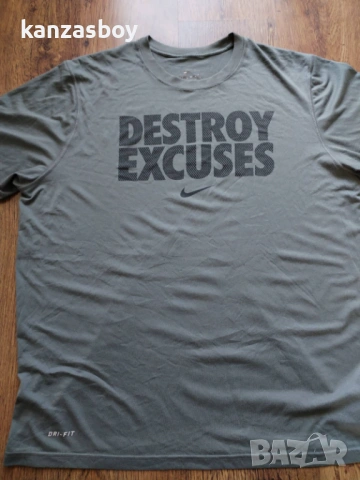 nike dri fit - страхотна мъжка тениска XL, снимка 4 - Тениски - 54692970