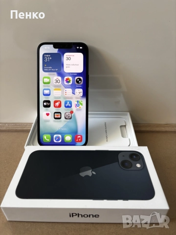 200€ iPhone 13 128GB – много запазен, отличен външен вид, с протектор, снимка 3 - Apple iPhone - 55483600