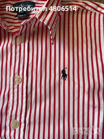 Детска памучна риза Polo Ralph Lauren за момиче ,М размер, снимка 2 - Детски ризи - 54310789