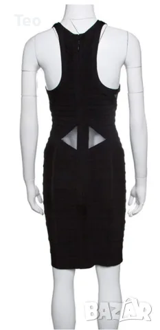 Къса черна рокля Herve Leger, снимка 15 - Рокли - 52928019