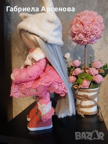 ръчно изработена кукла тип тилда, снимка 4 - Кукли - 53996180