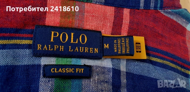 POLO Ralph Lauren Classic Fit 100% Лен / Womens Size M НОВО! ОРИГИНАЛ! Дамска Ленена Риза!, снимка 2 - Ризи - 54294344