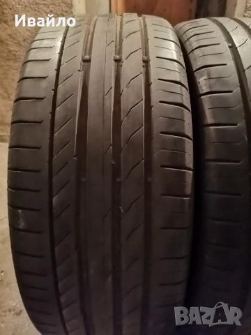Продавам 2 броя летни гуми 245.45.19 на 1 сезон дот 2020 Контентал , снимка 2 - Гуми и джанти - 54228577