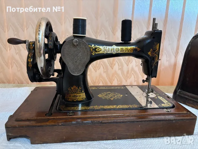 Колекционерски Сингер / Singer 28K от 1906 г. – Оригинален Викториански декор, снимка 2 - Антикварни и старинни предмети - 55677495