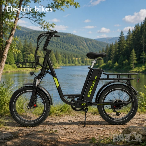 Koolux X7 Сгъваем Електрически Байк / E-Bike 750W до 45 км/ч, снимка 4 - Велосипеди - 54521998
