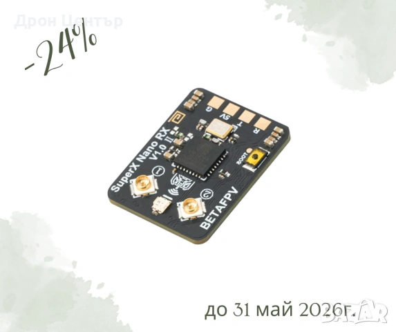 Промо Приемник SuperX ELRS Gemini Xross Nano (ELRS 2.4G+915M)