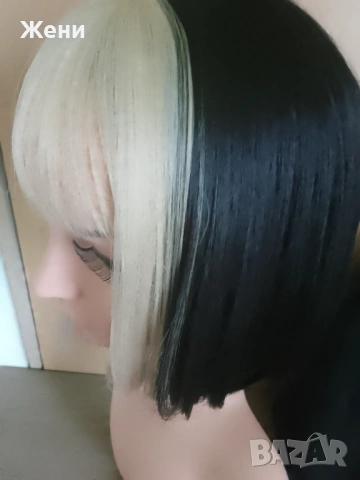 Страхотен модел перука на черта в два цвята. , снимка 10 - Аксесоари за коса - 54153962
