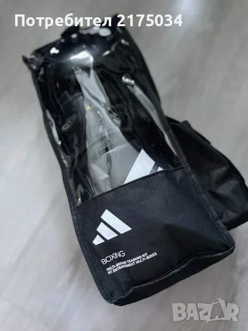 Боксови ръкавици 10 oz и бинтове 255 см Адидас, снимка 15 - Бокс - 55522641