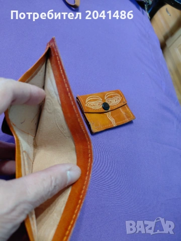 портмонета естествена  кожа, снимка 3 - Портфейли, портмонета - 54244876