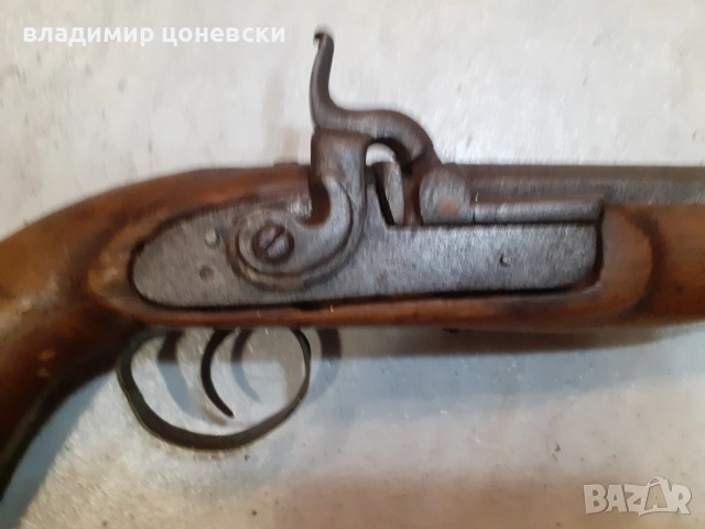 Стар автентичен военен капсулен пистолет,пищов,оръжиие, снимка 2 - Антикварни и старинни предмети - 54999875