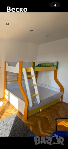 Двуетажно легло, снимка 2 - Спални и легла - 54333834
