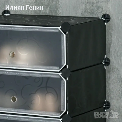 Модулна стелажна система HOMCOM за 6 чифта обувки, снимка 7 - Шкафове - 54095617