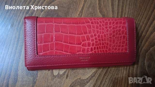 Дамско ново портмоне естествена кожа