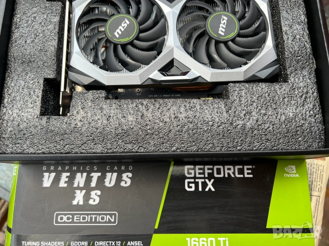 MSI GeForce GTX 1660 Ti VENTUS XS 6G, снимка 2 - Видеокарти - 55153875